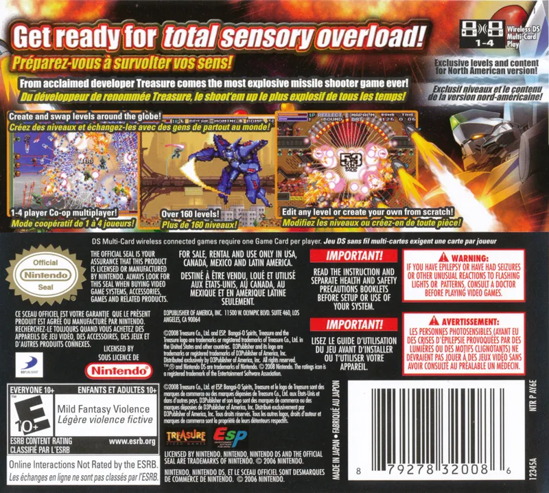 Bangai-O Spirits box back
