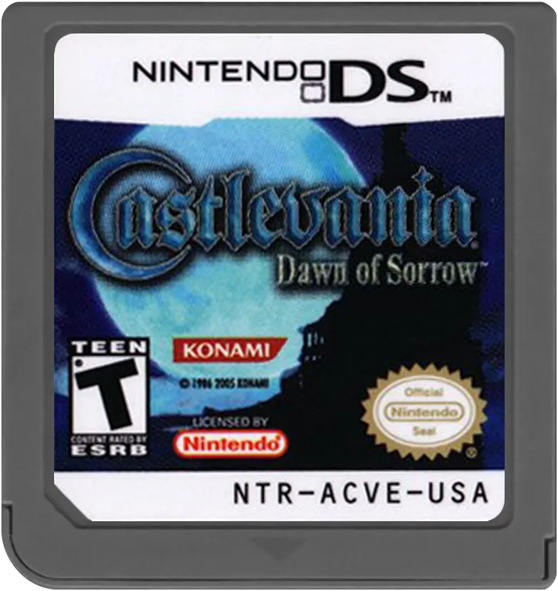 Castlevania: Dawn of Sorrow cart