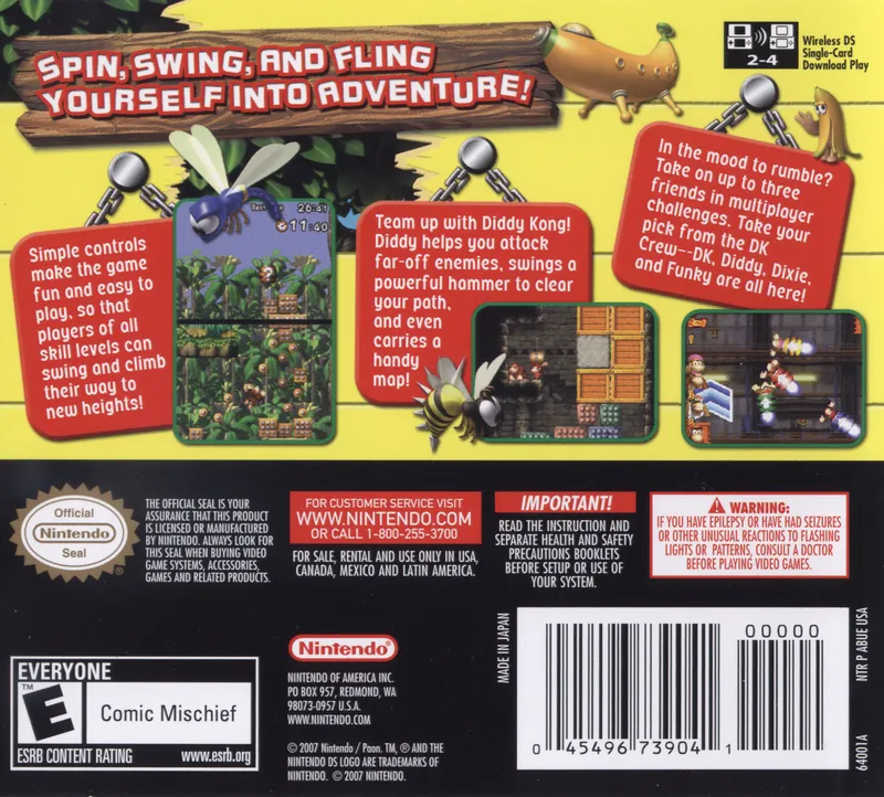 DK: Jungle Climber box back