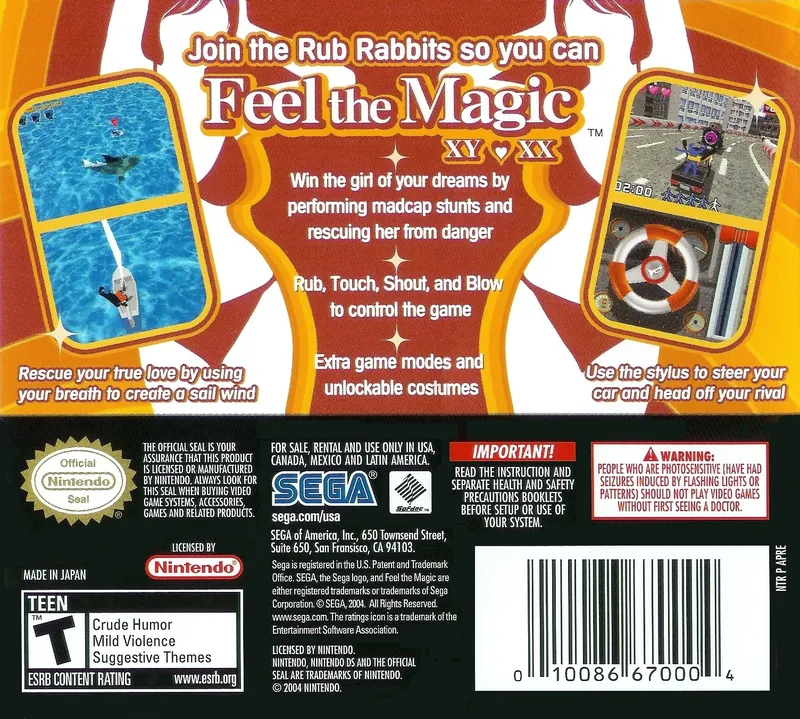 Feel the Magic: XY/XX box back