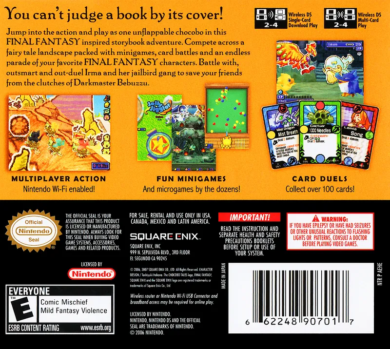 Final Fantasy Fables: Chocobo Tales box back