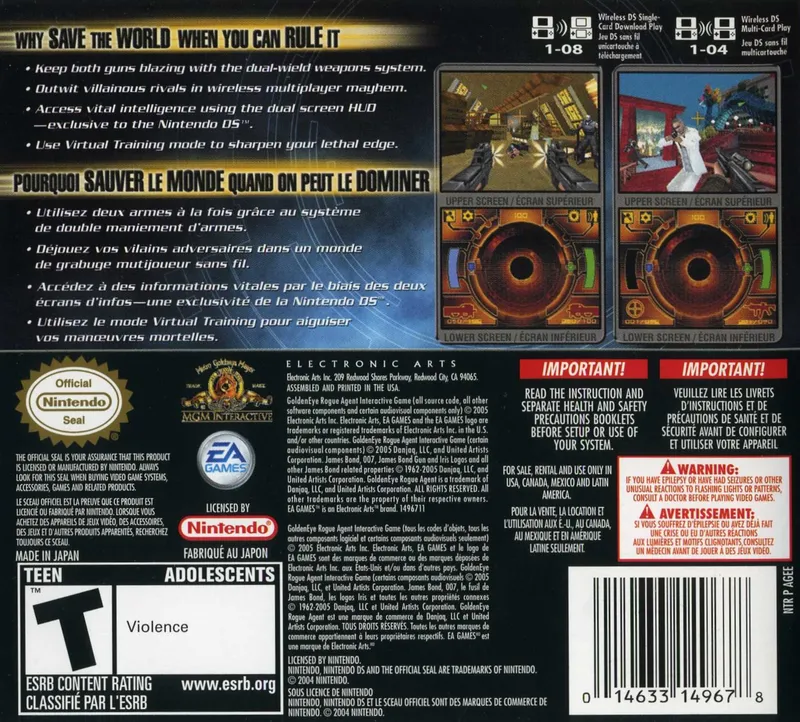 GoldenEye: Rogue Agent box back