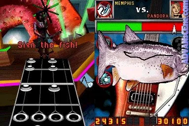 Backdrop artwork for Guitar Hero: On Tour