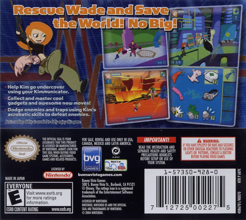 Kim Possible: Kimmunicator box back