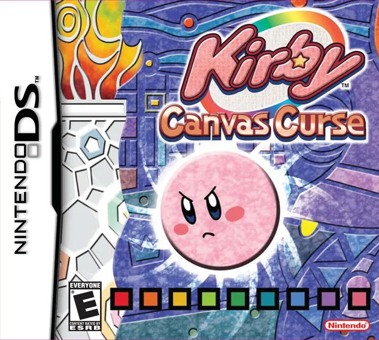 Kirby: Canvas Curse cover art for Nintendo DS