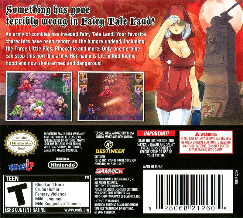 Little Red Riding Hood's Zombie BBQ box back