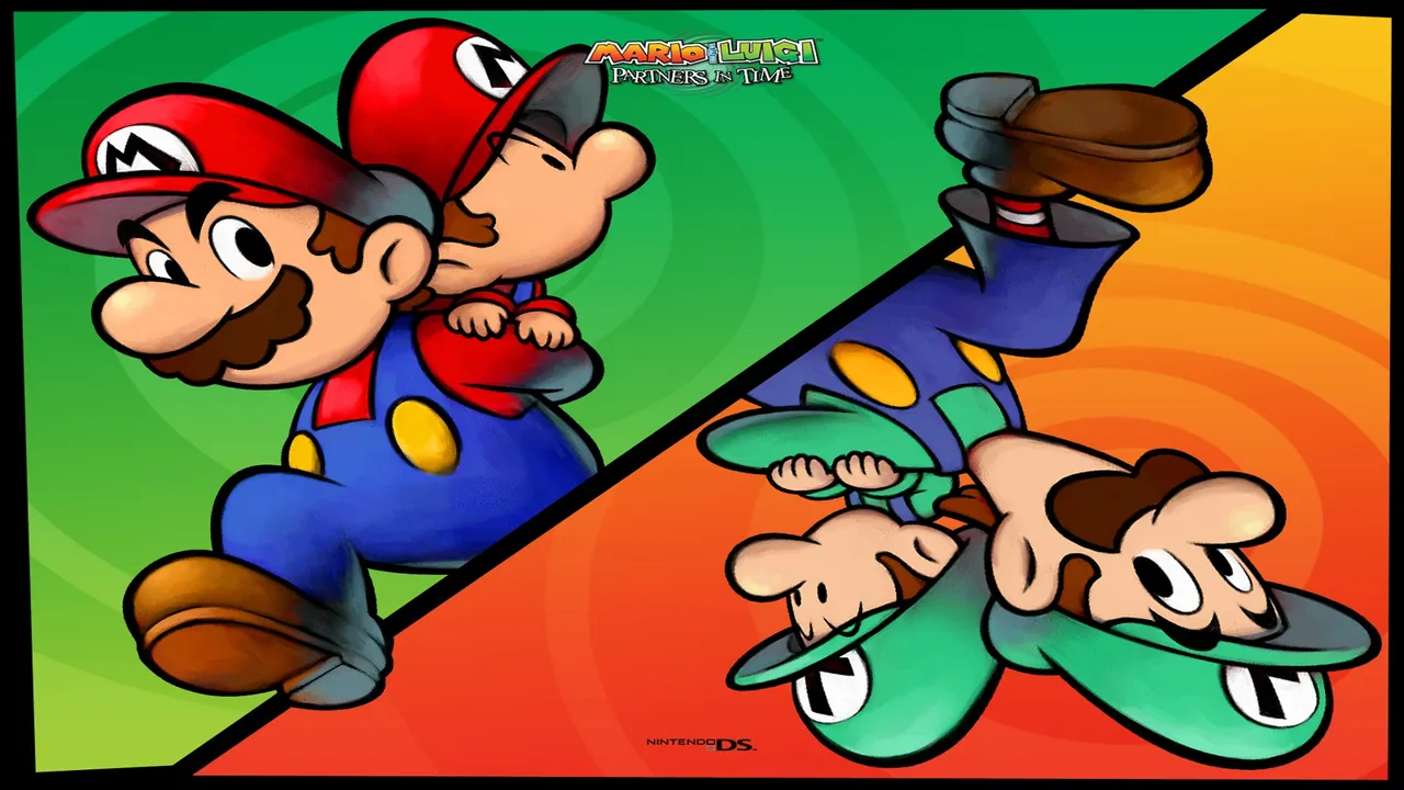 Backdrop artwork for Mario & Luigi: Partners in Time