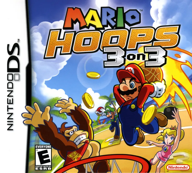 Mario Hoops 3-on-3 cover art for Nintendo DS