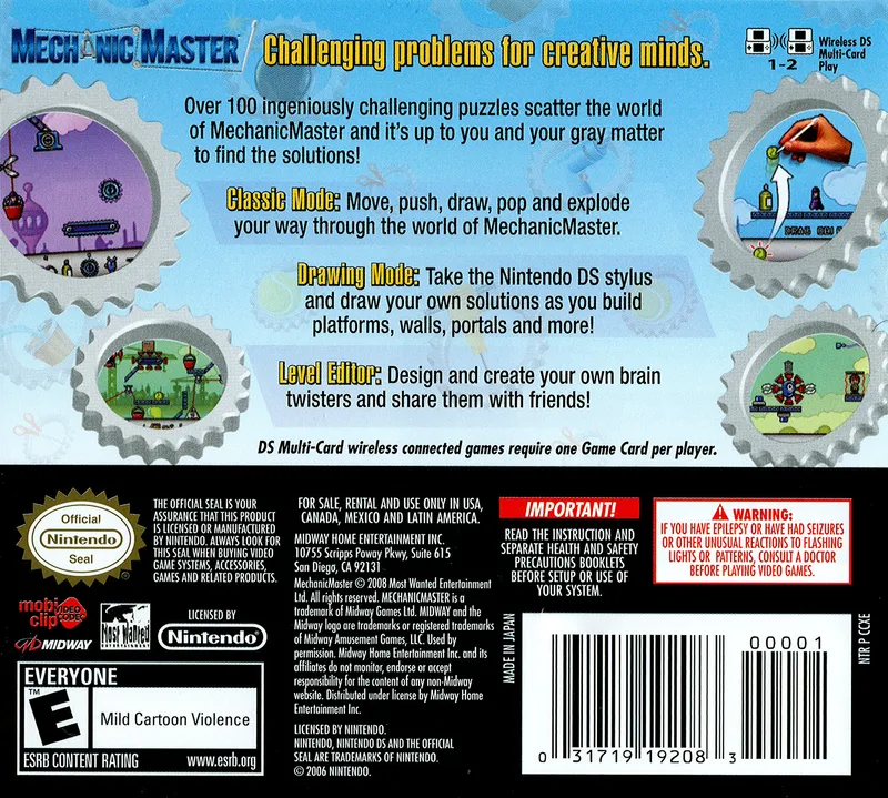 Mechanic Master box back