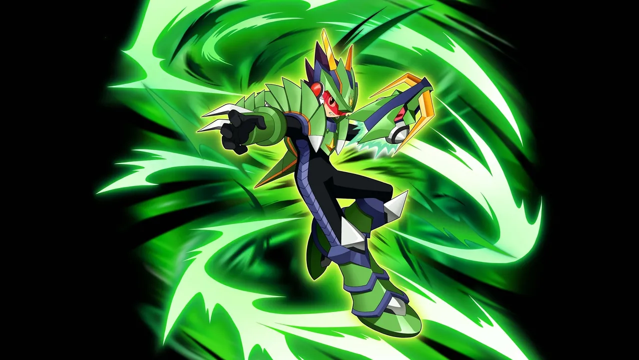 Backdrop artwork for Mega Man Star Force: Dragon