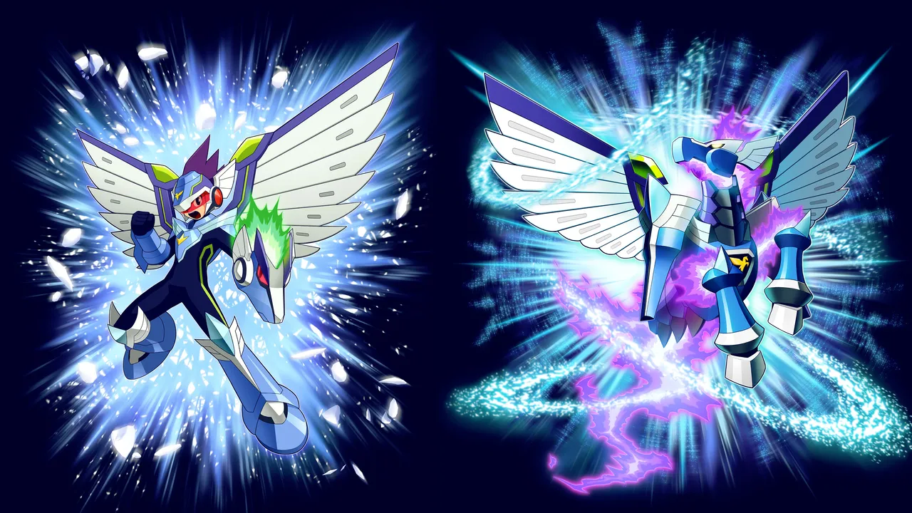 Backdrop artwork for Mega Man Star Force: Pegasus