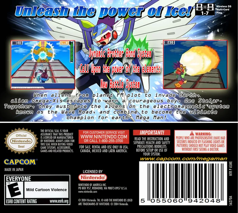 Mega Man Star Force: Pegasus box back