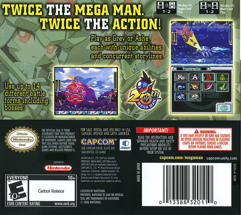Mega Man ZX: Advent box back