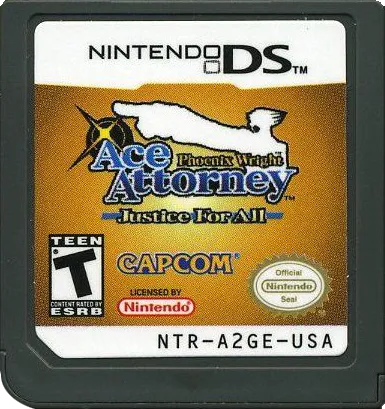 Phoenix Wright: Ace Attorney: Justice for All cart