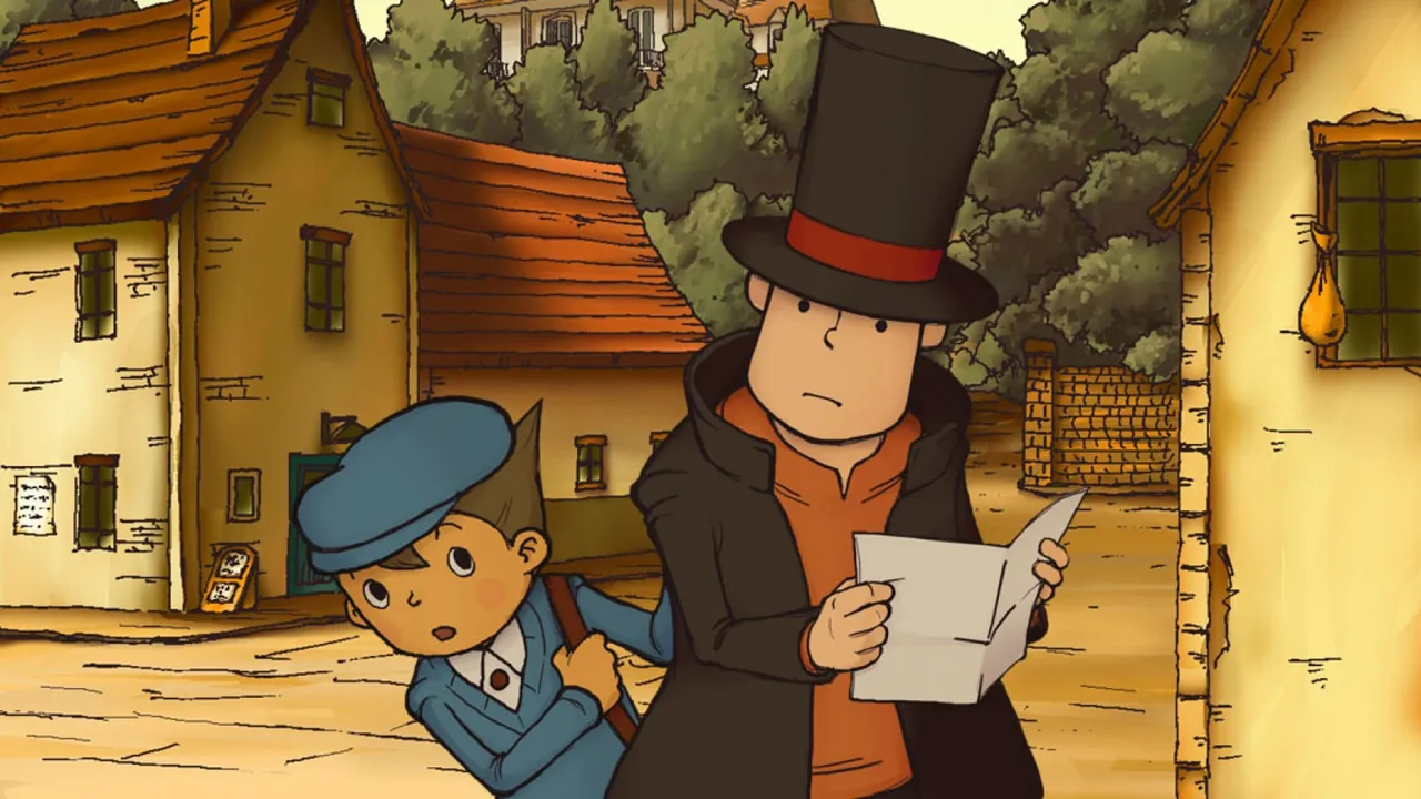 Backdrop artwork for Professor Layton and the Curious Village