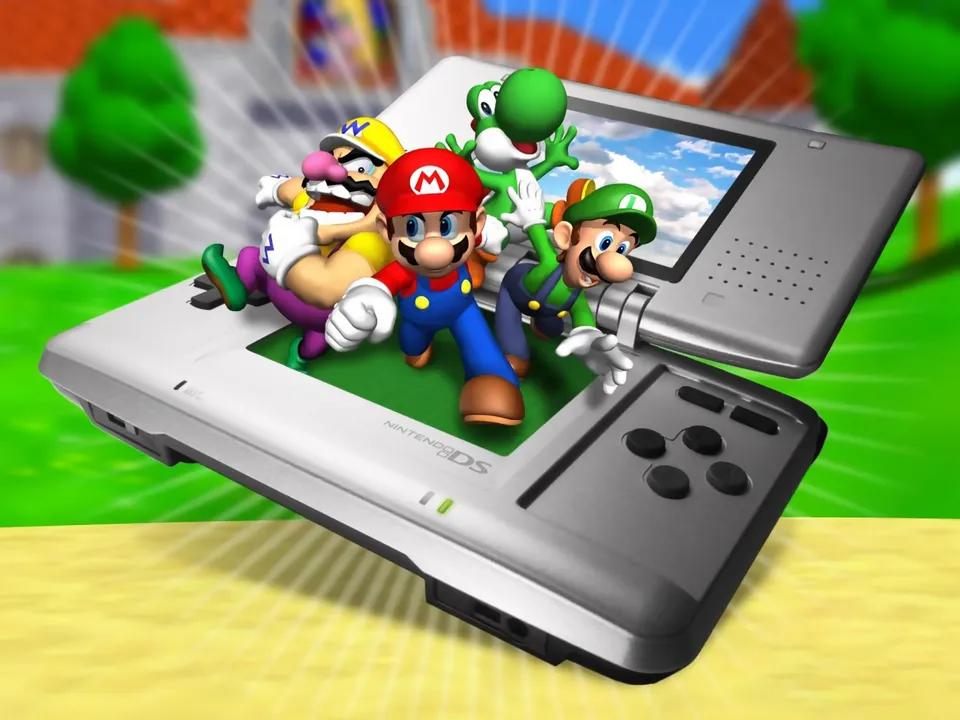 Backdrop artwork for Super Mario 64 DS