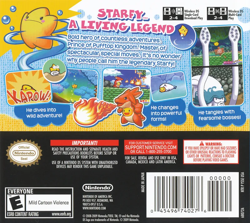 The Legendary Starfy box back