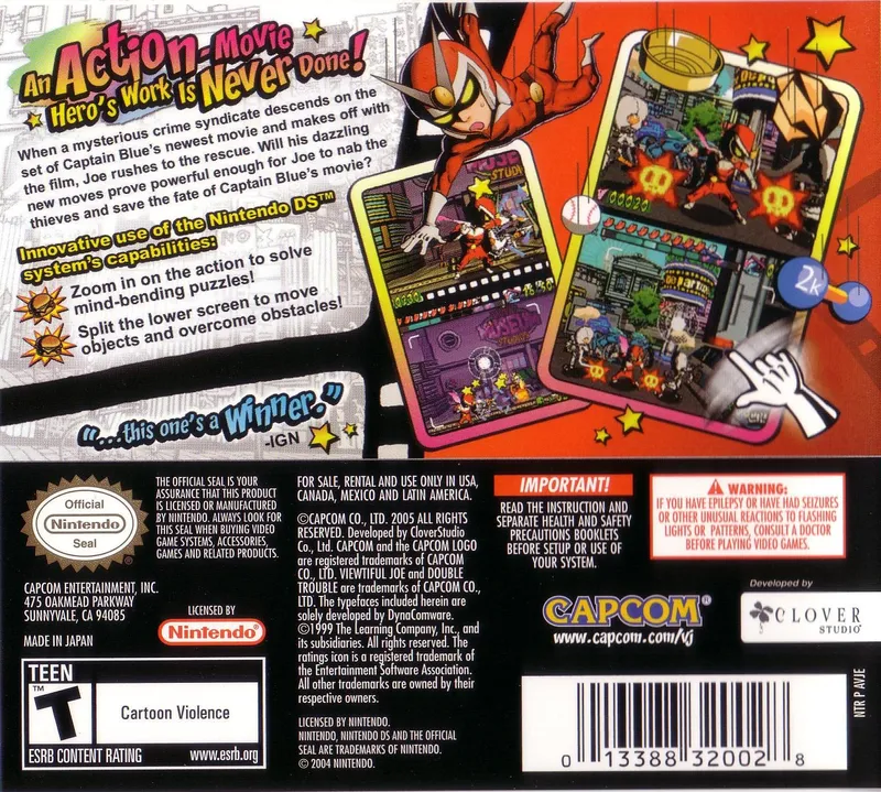 Viewtiful Joe: Double Trouble! box back