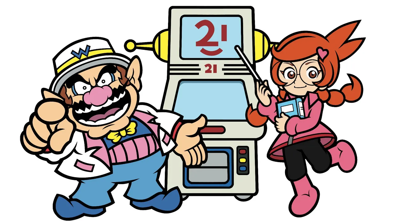 Backdrop artwork for WarioWare: D.I.Y.