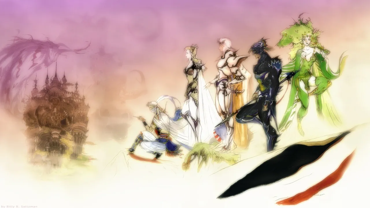 Backdrop artwork for Final Fantasy IV