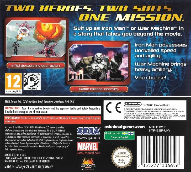 Iron Man 2 box back