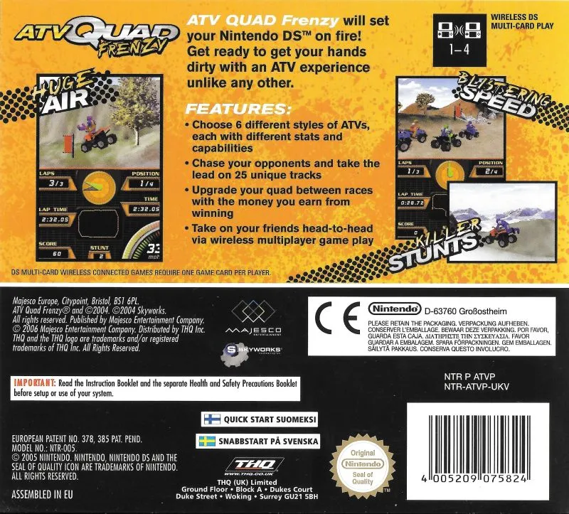 ATV: Quad Frenzy box back