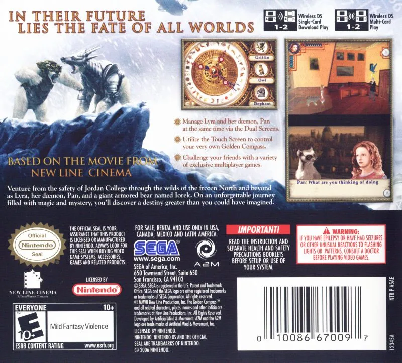 The Golden Compass box back