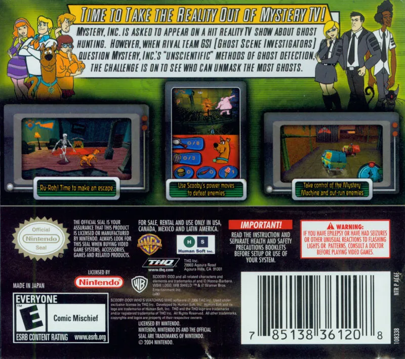 Scooby-Doo! Who's Watching Who? box back