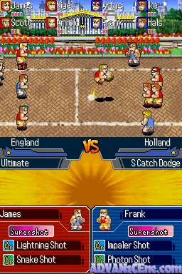Backdrop artwork for Super Dodgeball Brawlers