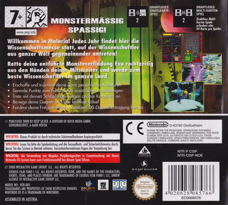 Igor: The Game box back