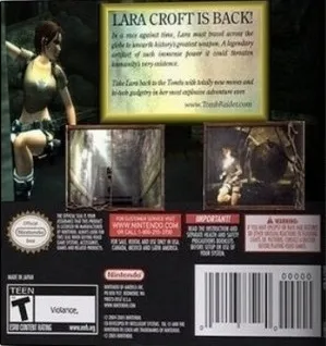 Tomb Raider: Legend box back