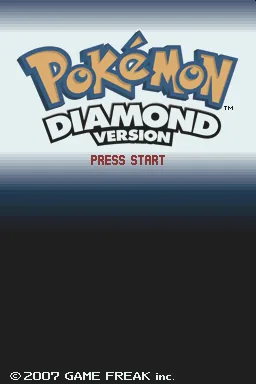 Pokemon - Diamond Version + Pokemon - Pearl Version title screen