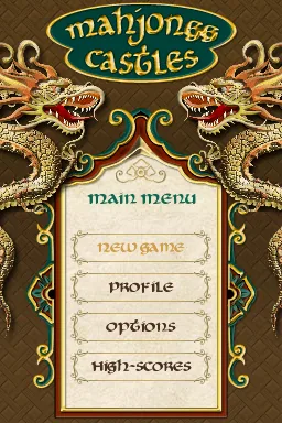 Mahjongg DS title screen
