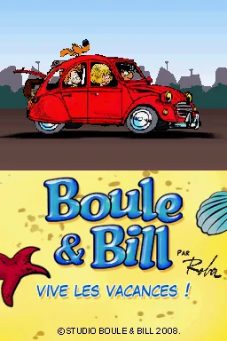 Boule & Bill - Vive les Vacances! title screen