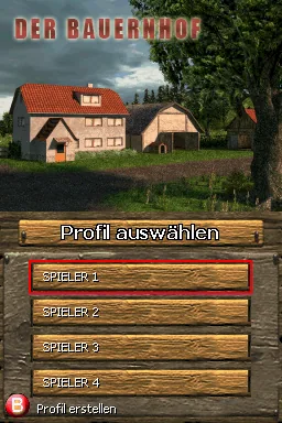 Bauernhof, Der title screen