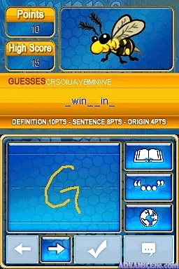 Scripps Spelling Bee (USA) (NDSi Enhanced) screenshot