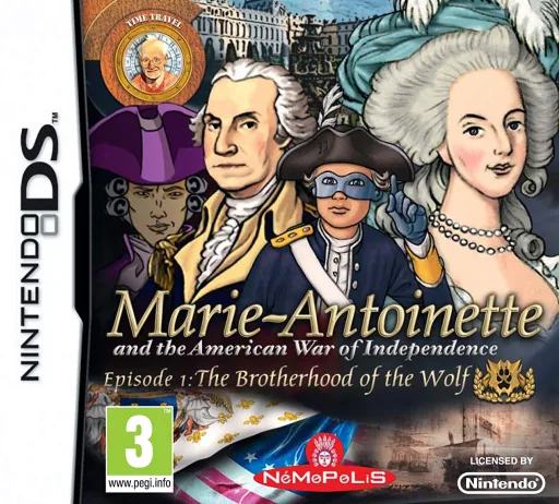 Marie-Antoinette and the American War of Independence - Episode 1 - The Brotherhood of the Wolf cover art for Nintendo DS