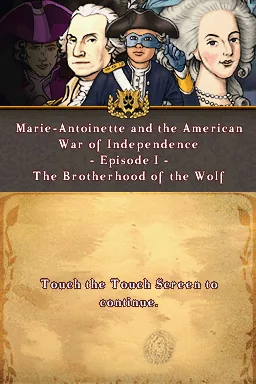 Marie-Antoinette and the American War of Independence - Episode 1 - The Brotherhood of the Wolf title screen