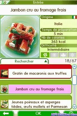 1000 Cooking Recipes from Elle a Table (Europe) (En,Fr,De,Es,It) (NDSi Enhanced) screenshot