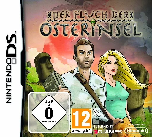 Backdrop artwork for Fluch der Osterinsel, Der (Germany) (NDSi Enhanced)