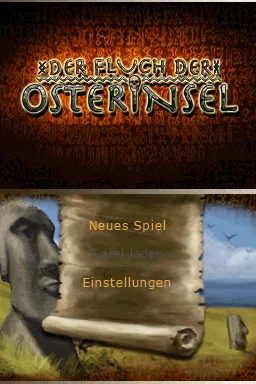 Fluch der Osterinsel, Der (Germany) (NDSi Enhanced) title screen