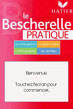 Bescherelle Pratique, Le title screen