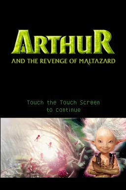 Arthur and the Revenge of Maltazard title screen