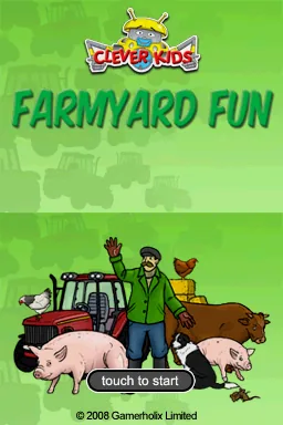Clever Kids - Farmyard Fun title screen