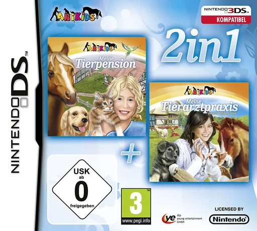 2 in 1 - My Pet Hotel + My Vet Practice - In the Country cover art for Nintendo DS