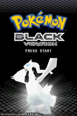 Pokemon - Black Version (USA, Europe) (NDSi Enhanced) title screen