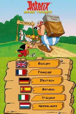 Asterix - Brain Trainer title screen