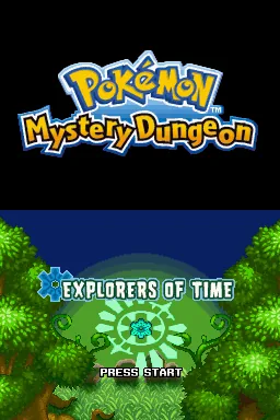 Pokemon Mystery Dungeon - Explorers of Time + Pokemon Mystery Dungeon - Explorers of Darkness title screen