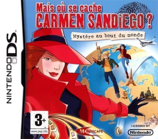 Mais Ou Se Cache Carmen Sandiego - Mystere au Bout du Monde cover art for Nintendo DS