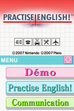 Practise English! title screen